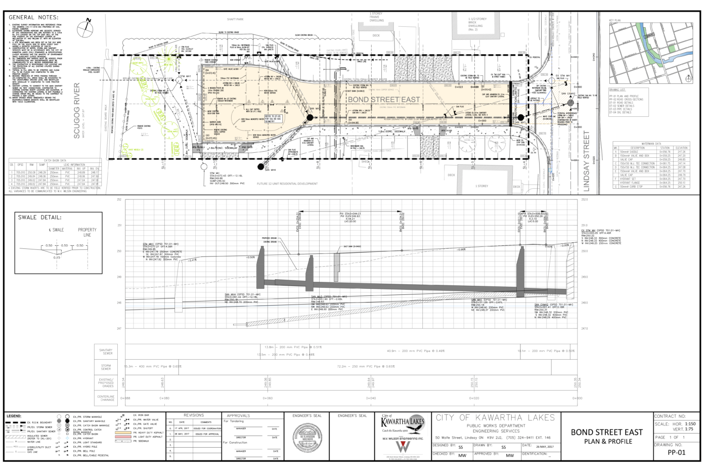 ENG Bond St East Plan Profile-1 - MVW Engineering